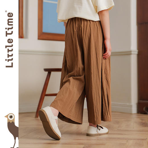 littletime女童防蚊裤夏季轻薄透气2024新款休闲裤儿童度假抖抖裤 商品图3