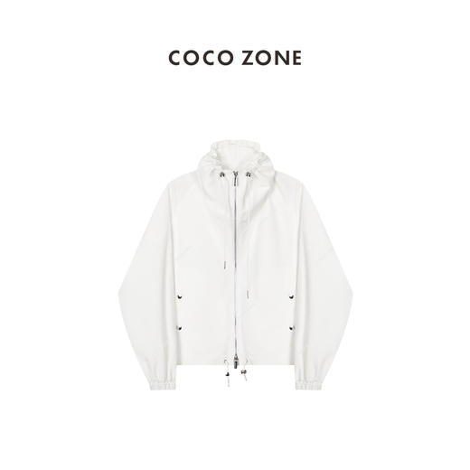 刘一一&COCO ZONE运动风外套领口抽绳双拉链松紧袖口  23C19137 商品图0