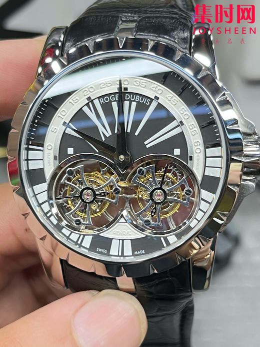 【贵重物品】ROGER DUBUIS罗杰杜彼 YS王者系列 镂空双飞行双陀飞轮 男士腕表 搭载两颗飞行真陀飞轮稳定运行 商品图4