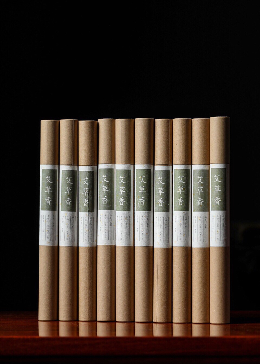 【青山特惠】禅意生活 艾草线香 20g （内含简易香插）（不能用券）