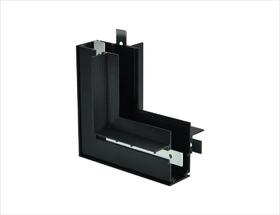 磁吸轨道接头 90度转角 黑色