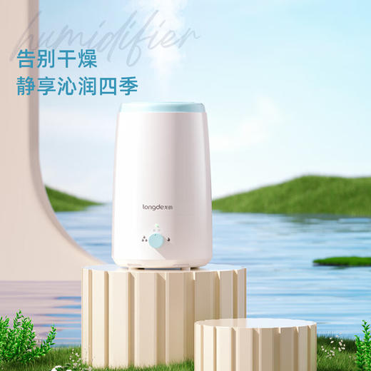 【小家电】龙的longde加湿器 卧室婴儿用办公桌面大容量 家用迷你低噪大雾量空气加湿净化 LD-BJ251E HF 商品图0