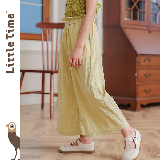 littletime女童防蚊裤夏季轻薄透气2024新款休闲裤儿童度假抖抖裤 商品图0