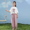 女童夏装2024新款短袖t恤纯棉夏款大童牛仔裤两件套儿童夏季套装 商品缩略图1