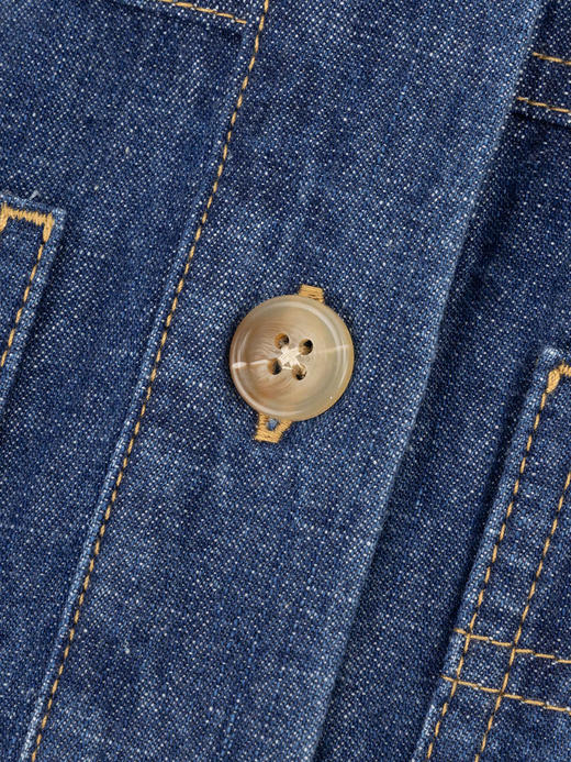 COCO ZONE "吉娅”时尚翻领单排扣牛仔衬衫百搭长袖上衣CC1B1312 商品图6