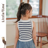 littletime女童针织背心2024夏季新款无袖条纹儿童T恤针织衫 商品缩略图3