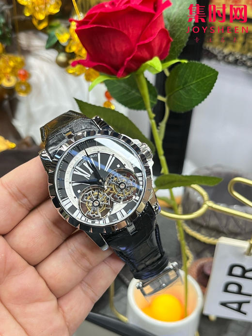 【贵重物品】ROGER DUBUIS罗杰杜彼 YS王者系列 镂空双飞行双陀飞轮 男士腕表 搭载两颗飞行真陀飞轮稳定运行 商品图8