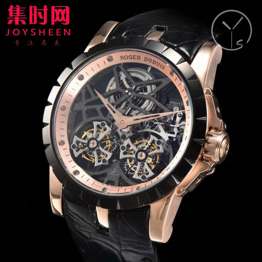 【贵重物品】ROGER DUBUIS罗杰杜彼 YS王者系列 镂空双飞行双陀飞轮 男士腕表 搭载两颗飞行真陀飞轮稳定运行 商品图1