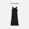 COCO ZONE"麻感连衣裙“夏季轻薄纯色背心连衣裙时尚高级感无袖A字长裙CC1B0992 商品缩略图0