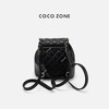 COCO ZONE 刘一一 复古小香风菱格链条百搭双肩包CC2B1119 商品缩略图0