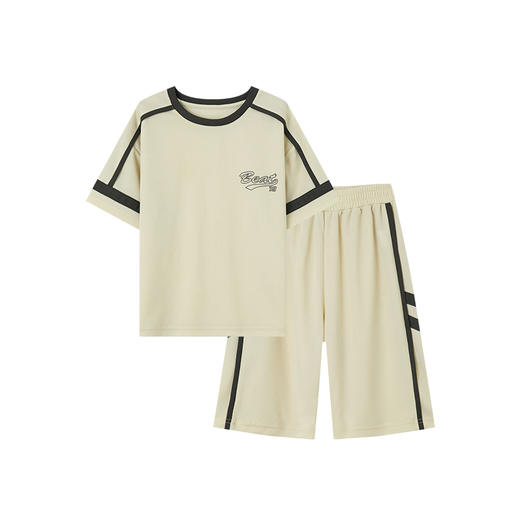 【团购价39.9元】多多家男童运动套装夏季撞色儿童短袖短裤2024新款中大童篮球夏装9507 商品图3