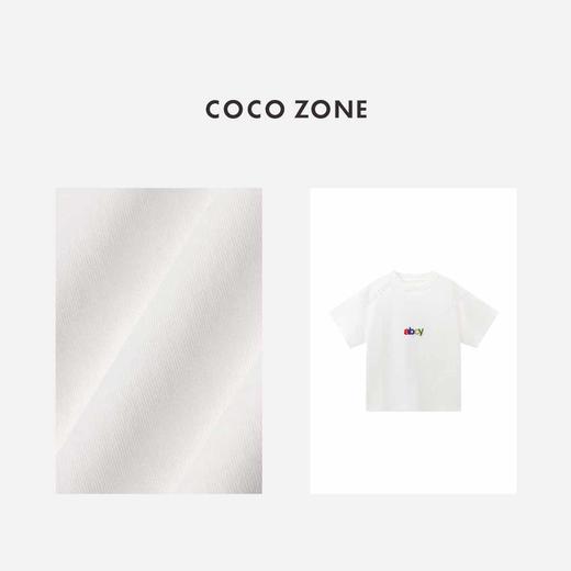 COCO ZONE “夏日限定”夏季设计感字母短袖T恤休闲圆领上衣CC2B0956 商品图2