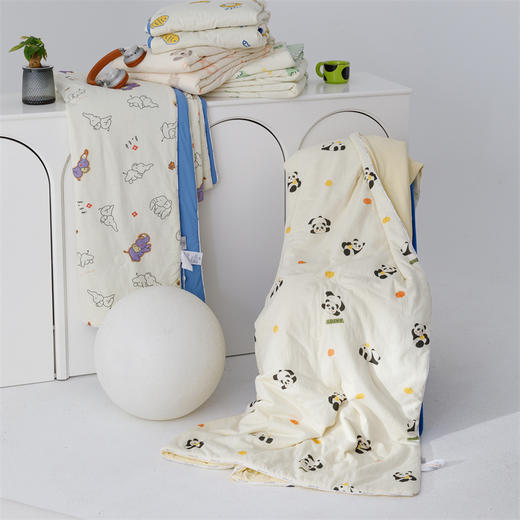 顶柔 皱皱纱雪糍双面控温被ab版双面设计，一条被子搞定孩子一整个夏天 商品图7