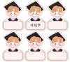 10张 可写字头像插件插卡 男女博士/吹泡泡男孩女孩插卡 毕业季写名字蛋糕插件 商品缩略图1