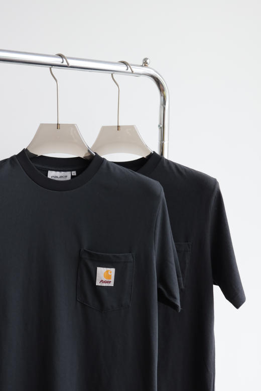 卡蛤特全新联名企划 做旧黑水洗口袋短袖T恤 TX299 商品图3