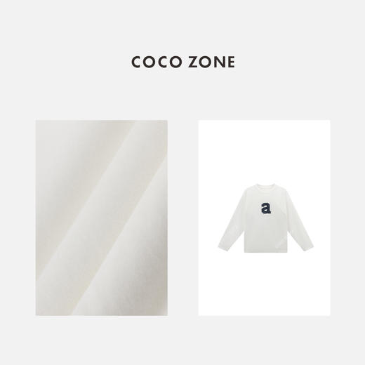 COCO ZONE ”a防晒“夏季设计感字母长袖T恤薄款百搭上衣CC2B1105 商品图2
