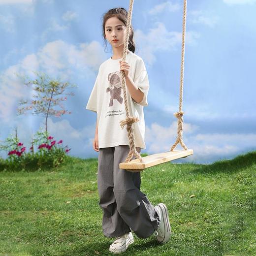 女童短袖t恤套装夏季2024新款儿童短袖韩版中大童夏装裤子两件套 商品图2