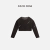 COCO ZONE "复古罩衫“时尚镂空圆领长袖上衣百搭简约针织衫CC2B1056 商品缩略图1