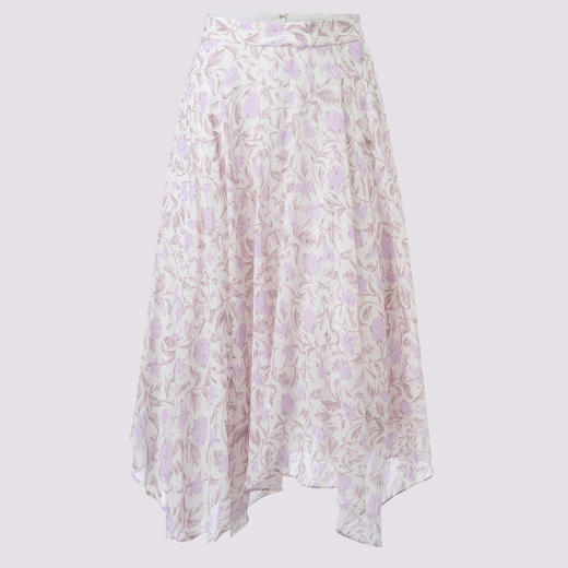 MAXRIENY甜美浪漫碎花不规则半裙女 商品图0