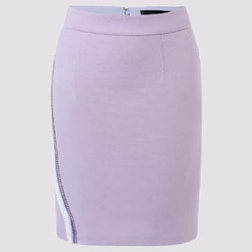 MAXRIENY紫色拼接运动休闲半裙女