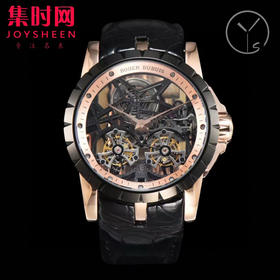 【贵重物品】ROGER DUBUIS罗杰杜彼 YS王者系列 镂空双飞行双陀飞轮 男士腕表 搭载两颗飞行真陀飞轮稳定运行