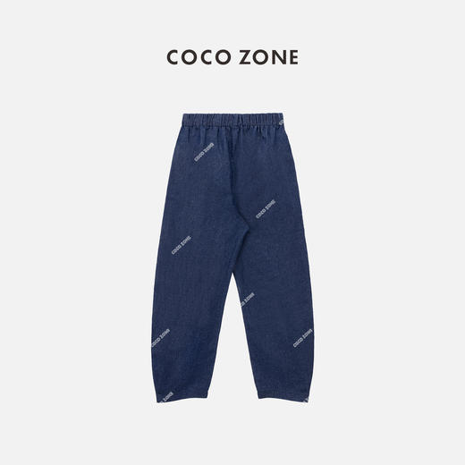 COCO ZONE 刘一一 夏季百搭松紧腰休闲裤宽松显瘦直筒裤CC1B1292 商品图1