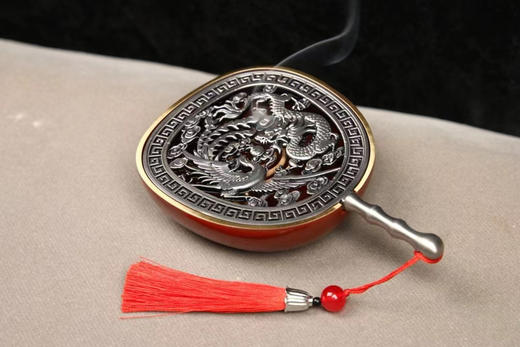 龙凤呈祥罗扇香薰炉（大漆红款） 商品图1