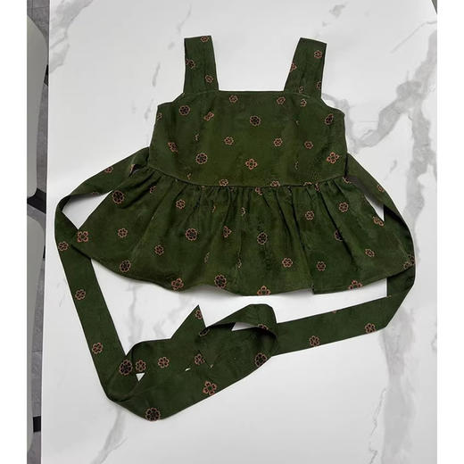 裁缝学苑AQ291夏季茶歇法式飘带收腰吊带上衣百褶半身裙套装纸样版型 商品图2