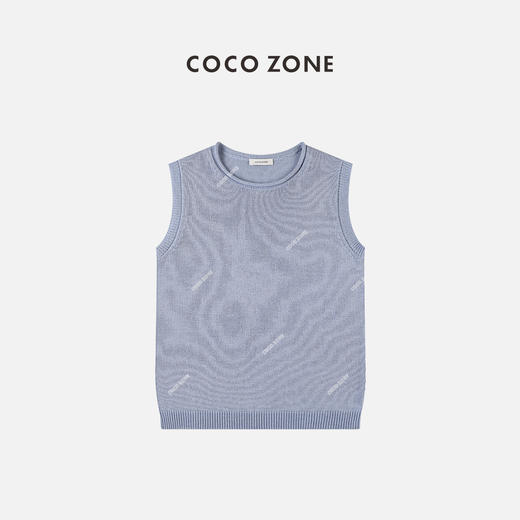 COCO ZONE 新款针织小背心圆领卷边打底上衣 23C18987 商品图0
