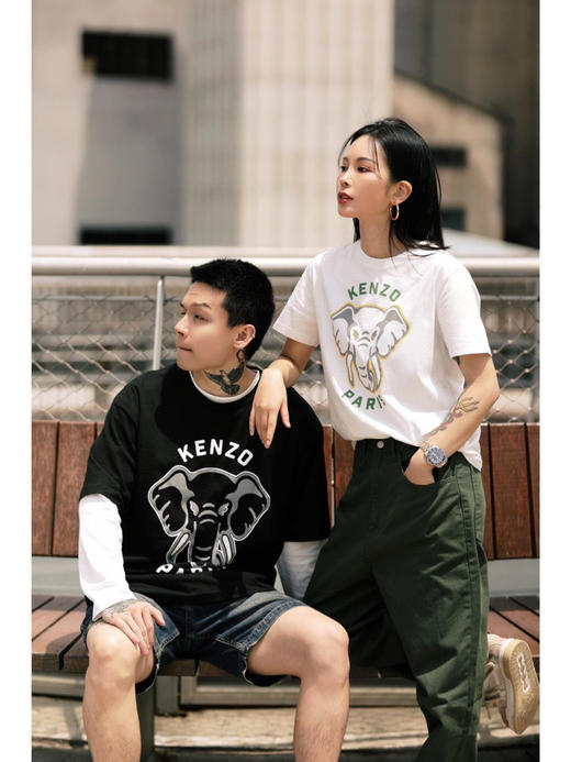 回馈福利❗️Kz可爱大象图案短袖 商品图2