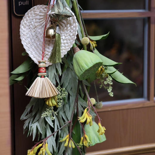 手持艾旗招百福，门悬蒲剑斩千邪（莲心款）带扫把 商品图2