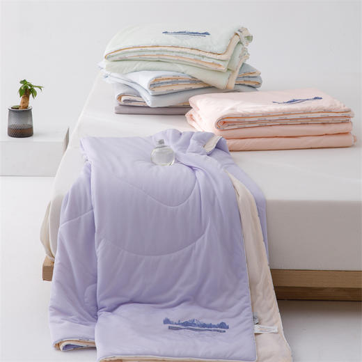 顶柔 雪山冰肌凉感被 凉感丝面料，透气舒适  双面冰感实现物理降温 商品图1