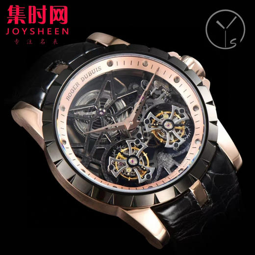 【贵重物品】ROGER DUBUIS罗杰杜彼 YS王者系列 镂空双飞行双陀飞轮 男士腕表 搭载两颗飞行真陀飞轮稳定运行 商品图2