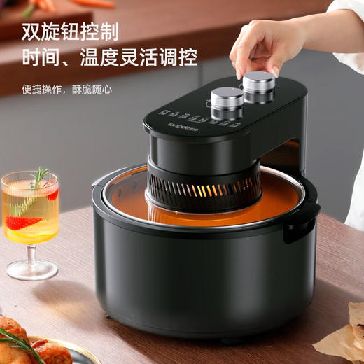 【小家电】龙的longde空气炸锅 家用大容量可视 低油轻脂薯条机 LD-KL5386 HF 商品图2