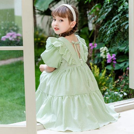 女童连衣裙夏装新款儿童网红公主裙夏季学院风中大童棉布裙子薄款 商品图2