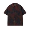 CS42夏季新款扎染男士衬衫百搭口袋休闲上衣复古宽松潮流满印短袖 商品缩略图0