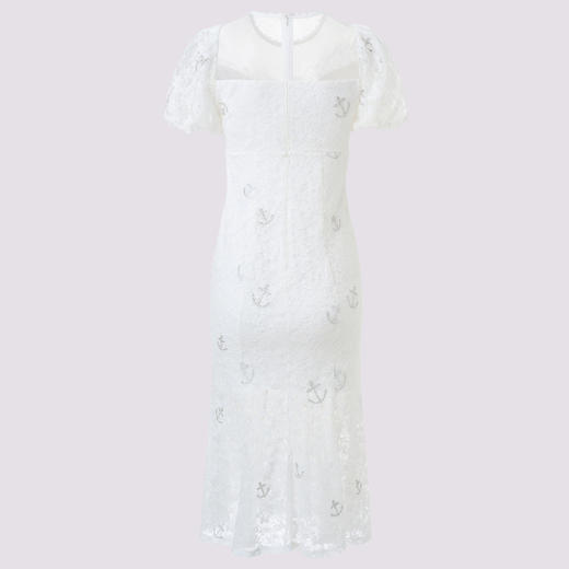 MAXRIENY新中式镂空设计感小白裙国风连衣裙女 商品图3