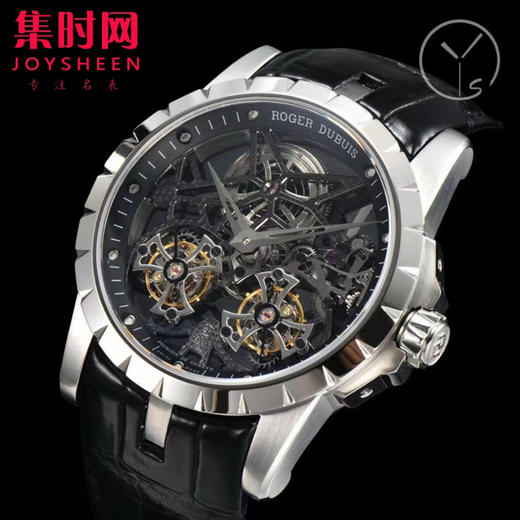 【贵重物品】ROGER DUBUIS罗杰杜彼 YS王者系列 镂空双飞行双陀飞轮 男士腕表 搭载两颗飞行真陀飞轮稳定运行 商品图5