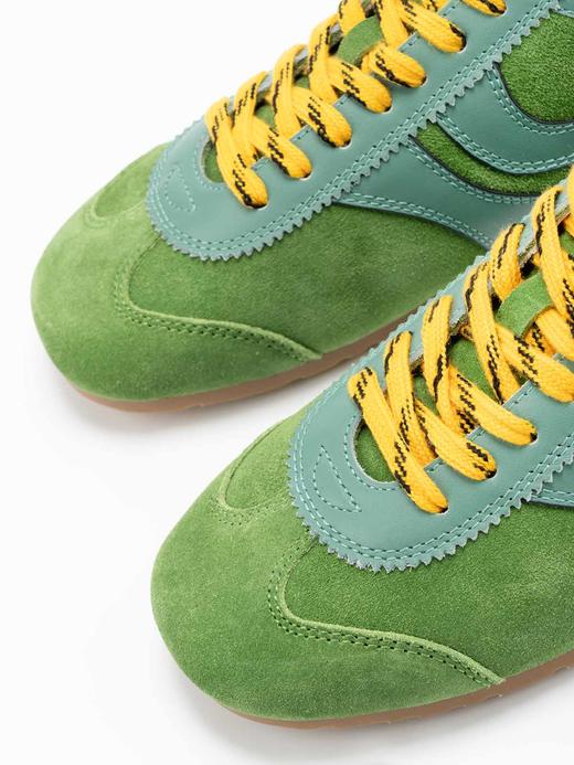 COCO ZONE 刘一一 夏季复古平底系带百搭浅口运动休闲鞋CC2B1118 商品图3