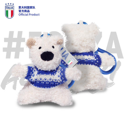 意大利国家队官方商品 | ITALIA 欧洲杯蓝色挂件小狗可爱毛绒公仔 商品图1