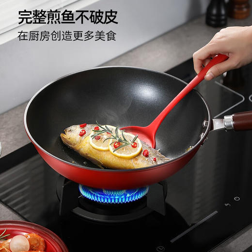 【小家电】龙的（longde）不粘锅炒锅汤锅两件套炒菜锅具电磁炉燃煤明火通用 LD-TZ805-3 HF 商品图4