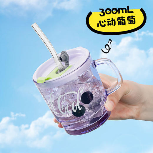 9.9限时抢【畅饮每一口新鲜❗️高颜值双饮玻璃杯】喝出每日新动力，开启元气满满一天，食品级安全材质，办公室喝水杯子，学生早餐牛奶杯L 商品图3