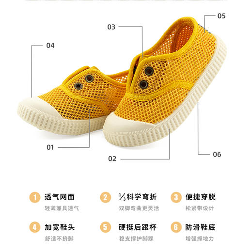 TOPSTAR夏季新款透气软底儿童单网鞋7015 商品图2