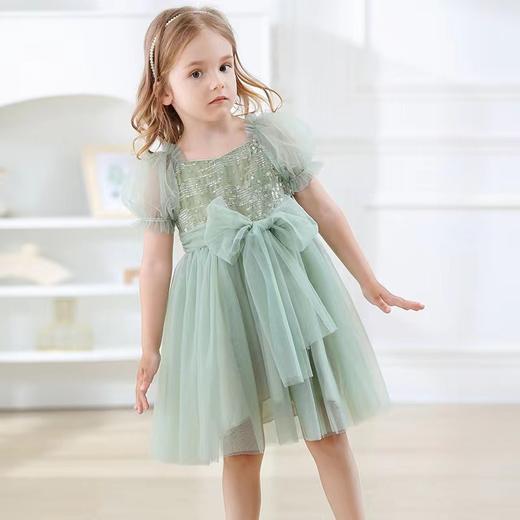 TUTU.KK女童连衣裙夏季新款洋气仙女风气质蝴蝶打结女宝宝公主裙洋气90-130 商品图0