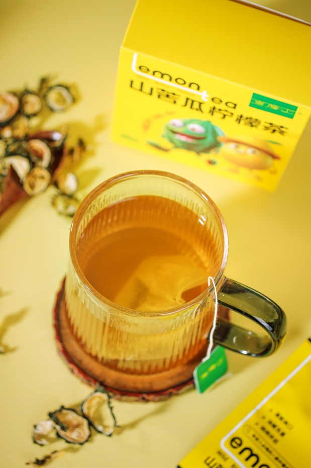 山苦瓜柠檬茶  纯植物配料 看得见的放心 油腻克星 清新爽口 烧烤伴侣