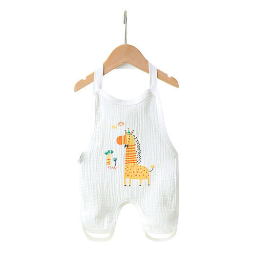 【超值2件装！】婴幼儿纱布连腿肚兜新生儿护肚宝宝夏季薄款睡袋防着凉围裙 商品图4