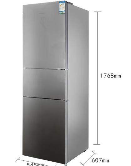 容声（Ronshen）（202815）BCD-221WRB3NYC 221升 风冷无霜家用节能低噪三门电冰箱 玻璃面板 租房用小型节能宿舍小冰箱 商品图1