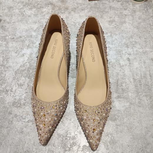 IUIU SECOND 2023新款尖头闪面高跟时装鞋宴会鞋U24AE11378 商品图6