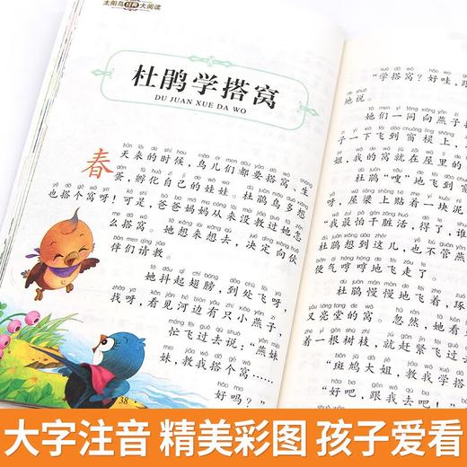 【全2册】太阳鸟睡前故事+365夜睡前故事 儿童6-8彩图注音版幼儿 商品图3