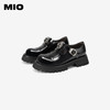 MIO米奥秋季中跟单鞋复古山茶花显高厚底时髦玛丽珍鞋女鞋M244514467 商品缩略图3